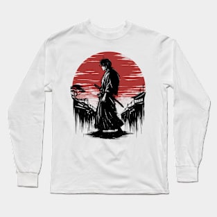 Walking in the red moon Long Sleeve T-Shirt